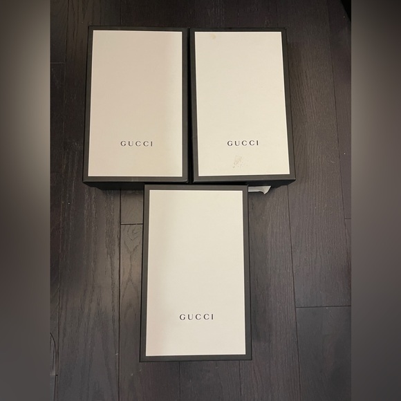 3 Gucci empty shoe box - Picture 1 of 9